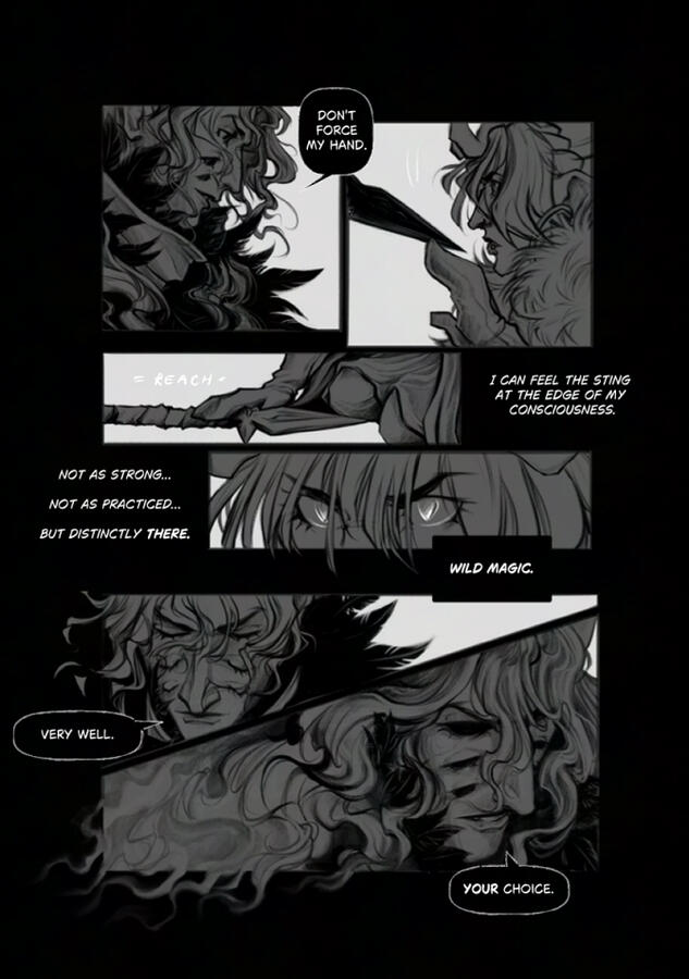 Savukoski, L. (2025). Per Aspera - chapter 1 [Digital]. Comic page.