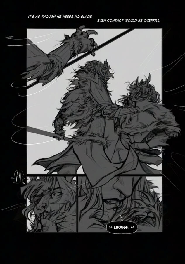 Savukoski, L. (2025). Per Aspera - chapter 1 [Digital]. Comic page.