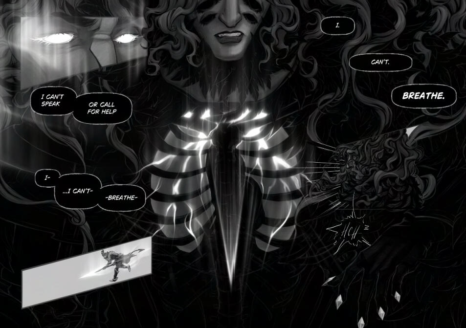 Savukoski, L. (2025). Per Aspera - chapter 1 [Digital]. Comic spread.