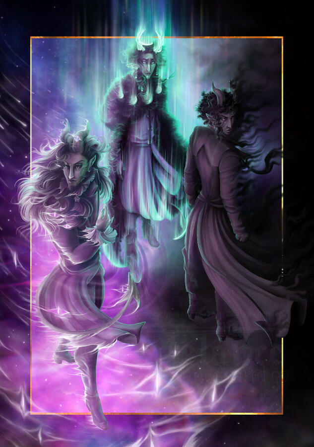 Savukoski, L. (2024). Per Aspera Ad Astra - cover. [Digital]. Personal illustration, cover design.