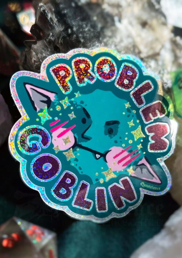 Savukoski, L. (2026). Problem Goblin. [Digital]. Sticker design.